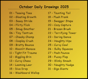 Alloyrabbit's October Daily Draws 2025 by IgnitedYam