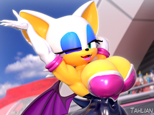 Rouge Pose Redraw by Tahlian