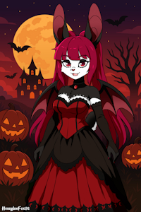 under the red moon by Lonewolve96