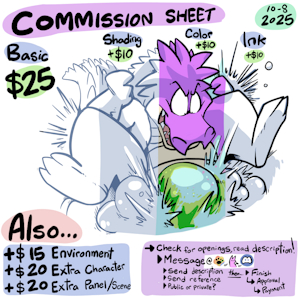 Commission Sheet (10-8-2025) by DJPoopypants2