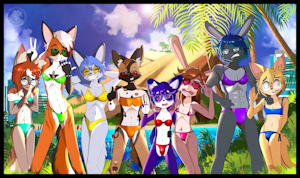 Pervs at beach by cesar23