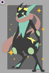 Yellow Green Greninja Adopt-CLOSED by ChaosEye