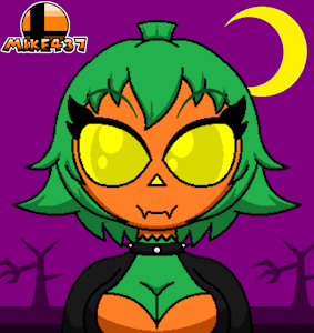 Hatless Pumpkin Gal by Mike437