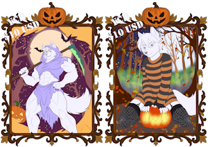 🎃 Halloween YCH – $10 USD 🎃 by FinnDaxuika