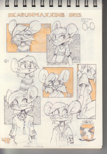 Iris with Glasses by Ratcha