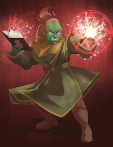 Orc Mage by PiqueTheChimera