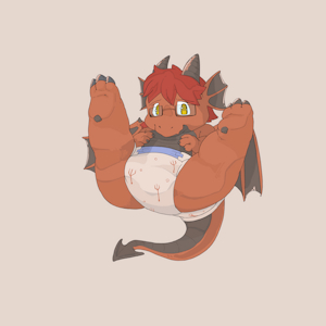 Full moon, full diaper by DecodeMagician