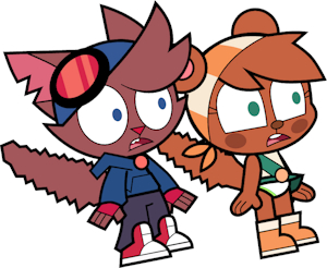 Murphy and Mitzi Scared by MikeR875623