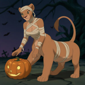 [AI] Halloween Nala Taur!! by MajorLionhunk