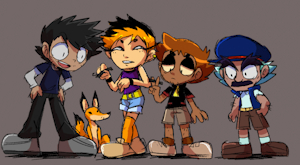 Pheebs & Co. as Humans by KAZOKO