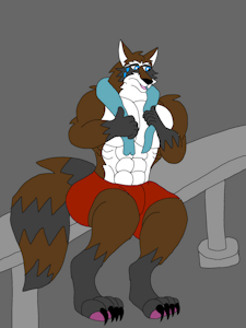 Wereraccoon Jock by leewolf
