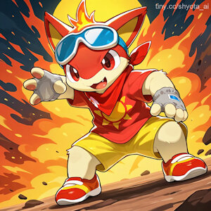 FLAME MAGMARASHI THE QUILAVA by LordR160