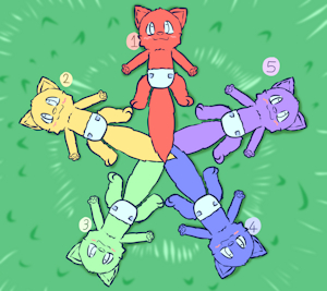 Star Tail Buddies YCH by DanielMania123