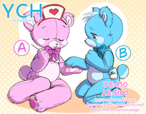 Plushie Mending [YCH] by Saucy