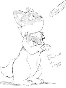 Sketch 436 - Sprigatito by WinickLim