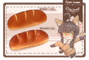 new commission sheet 🍞  [CLOSED] by YokoChoco