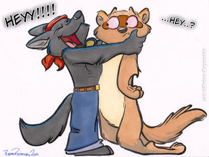 Lupine Hugs Poink! by LupineAssassin