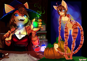 Spooky season synn doodles by SynnfulTiger