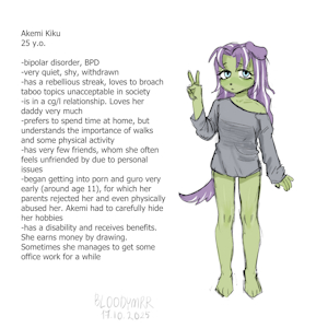 some information about Akemi by bloodymrr