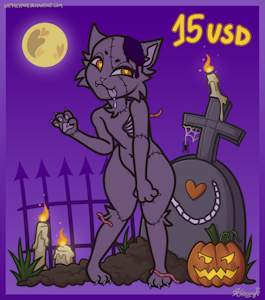 Zombie YCH (15$) by Katemy