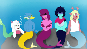 Commission: Sirens of Deltarune by SebastianEnriqueArt