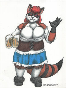 Vikie beer wench by Omegaltd