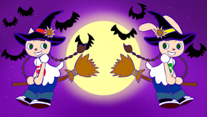 Pop'n Halloween themed illustration by SakuraMeiChanJP