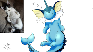 Vaporeon!! by ZpectralKrystal