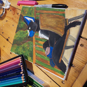 Painting by AcrilicoCat