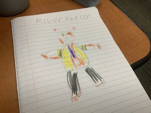 River the cat (my oc) by River416