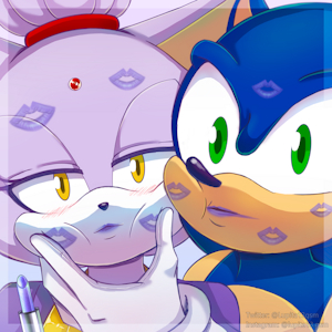 Sonazetober - Day 23 (Lipstick)💙💜💄 by Lupita13