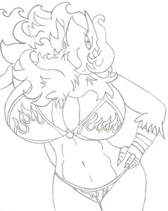 Practice Drawing #2 - Sexy Blaziken by AlduinsChewtoy