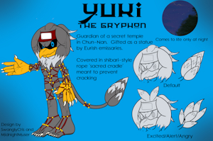 Yuki the Gryphon by MidnightMuser
