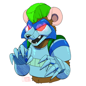 "Cosplaying Corrupted (Data)" by Cat of Many Colors by Dakinu