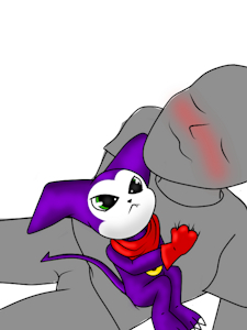 imp on my lap by renjonart