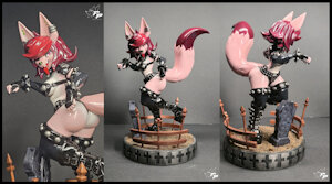 Maeven Hellhound Figure Collaboration With Foxenprints! by CatCouch