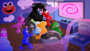 Skunk gets ambushed at the sesame street nursery by PixxyStick