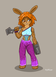 Tai-Na quick art by VylfGor