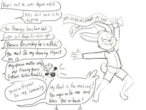 Argue with me by ConejoBlanco