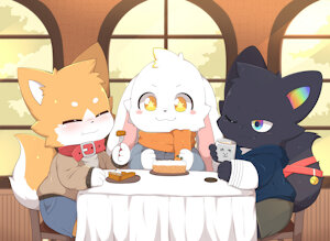 autumn cafe by toruu90