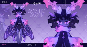 Mystic Moth - Adopt - ADOPT by CosmicNemesis09