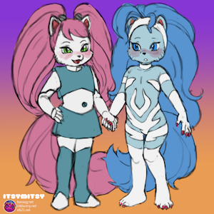 Hallow's Eve with Jenny & Felicia (art by ItsyMitsy) by NeoShard