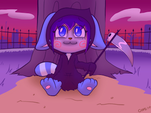 Spoopy Cabbit Reaper by Chimi