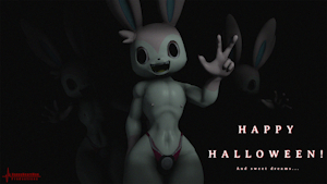 Ghouleon wishes you all a Happy Halloween! by theHappyHeartMan