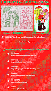 Christmas Commission Price List by MelSky