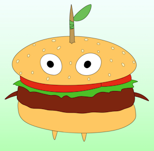 [OLD ART] Burgermin by GunpowderGreenTea