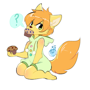 Cute wolf spotted eating his favorite snack~ {GIFT} by PrinceEden