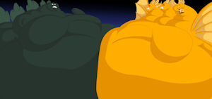 Battle Of The Belly Kings by KingBigWolf