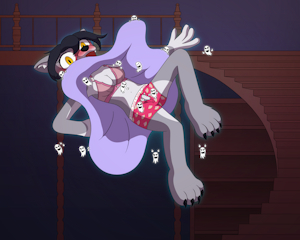 Visiting the haunted house by PonPonTheDreambunny