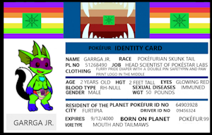 SFW BLANK ID CARD AND FURRY PRIDE ID CARD by garrga693420